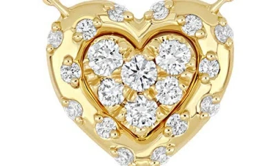 Bony Levy Solstice Petite Heart Pendant Necklace In Gold