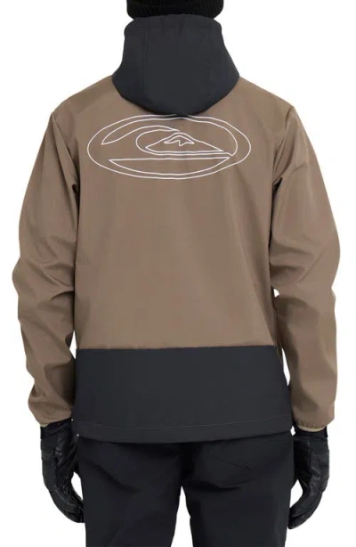 Quiksilver High Altitude Soft Shell Jacket In Brown