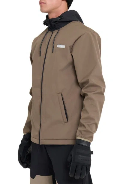 Quiksilver High Altitude Soft Shell Jacket In Brown