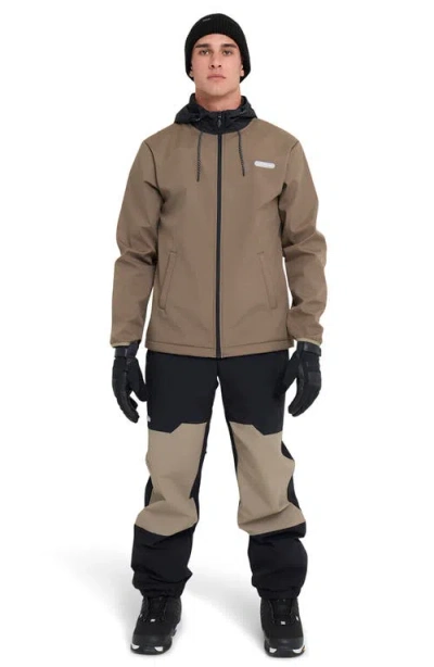 Quiksilver High Altitude Soft Shell Jacket In Brown