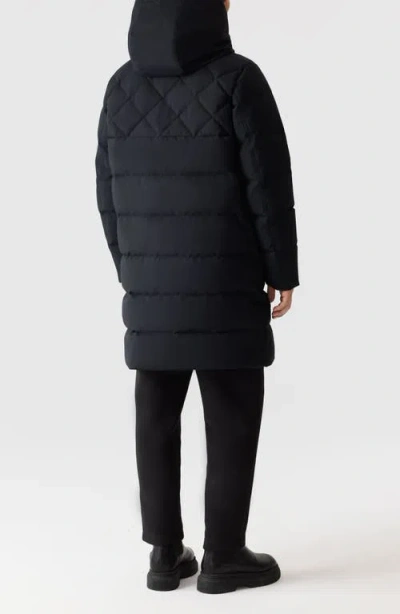Mackage Werner Quilted Down Parka With Removable Bib In Black