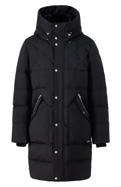 Mackage Werner Quilted Down Parka With Removable Bib In Black