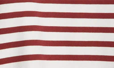 Brooklyn Industries Stripe Half-zip Cotton Sweatshirt In Multi