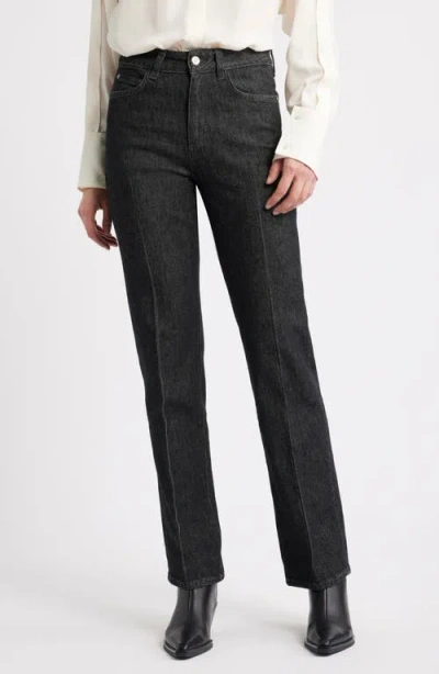 Hugo Boss Boss Parkway Slim Straight Leg Jeans In Black
