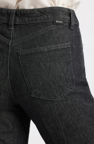 Hugo Boss Boss Parkway Slim Straight Leg Jeans In Black
