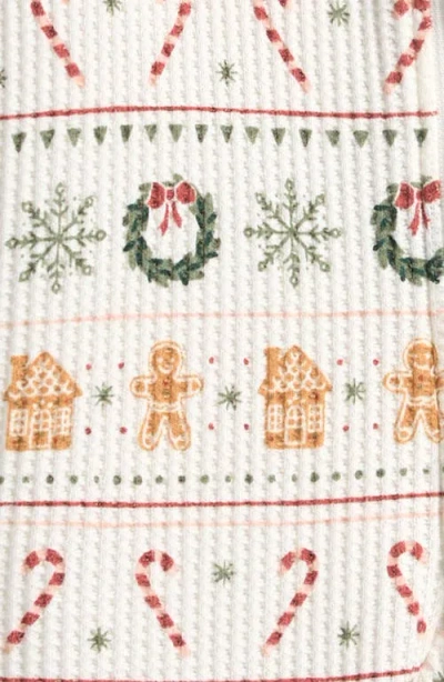 Petit Lem Holiday Treats Fair Isle Fitted Footie Pajamas In Neutral