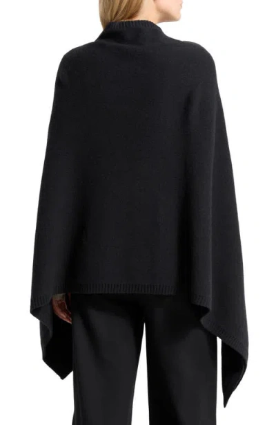 Marcella Mika Merino Wool Knit Cape In Black