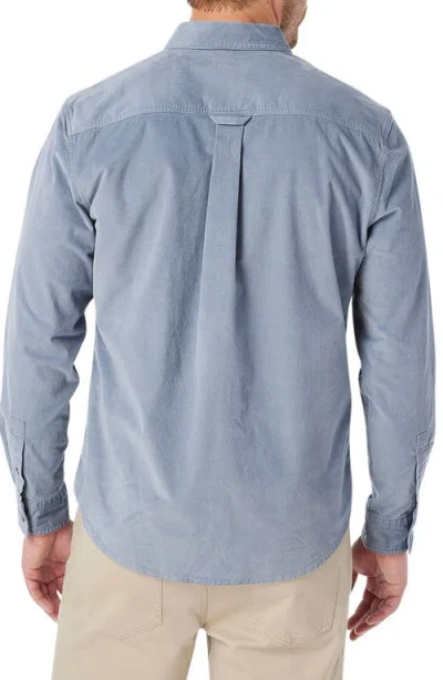 Fair Harbor Wilder Stretch Corduroy Button-down Shirt In Blue