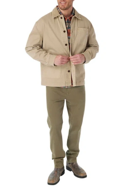 Fair Harbor Seaport Stretch Cotton Blend Chore Jacket In Multi