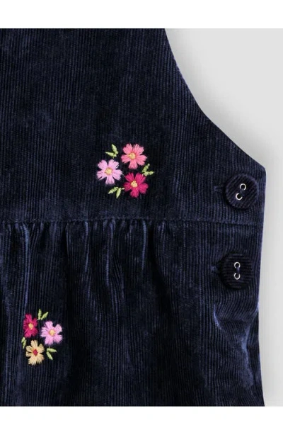 Jojo Maman Bébé Jojo Maman Bebe Kids' Embroidered Corduroy Overalls & Shirt Set In Multi