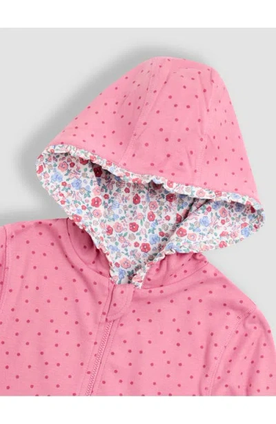 Jojo Maman Bébé Jojo Maman Bebe Kids' Mouse & Cupcake Applique Reversible Full-zip Hoodie In Pink