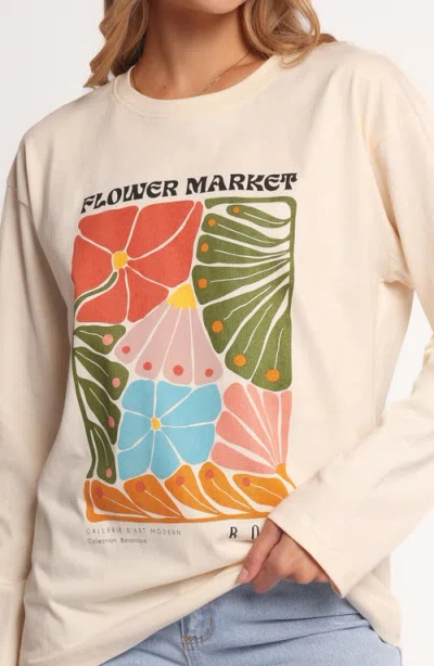 Petal And Pup Petal & Pup Flower Market Long Sleeve Graphic T-shirt In Neutral