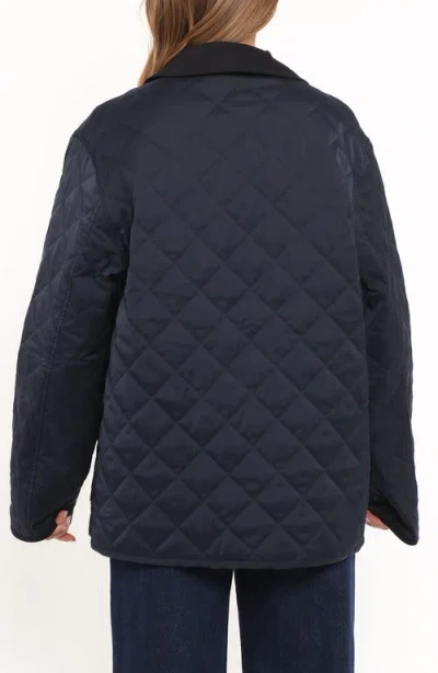 Petal And Pup Petal & Pup Lynly Quilted Barn Jacket In Blue