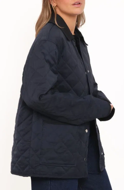 Petal And Pup Petal & Pup Lynly Quilted Barn Jacket In Blue