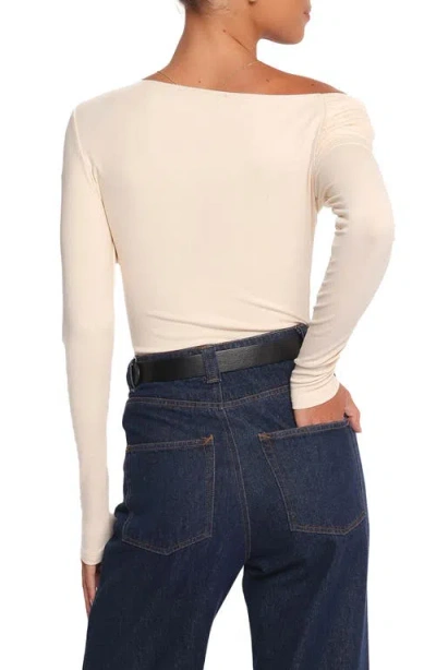 Petal And Pup Petal & Pup Liah One-shoulder Top In Neutral