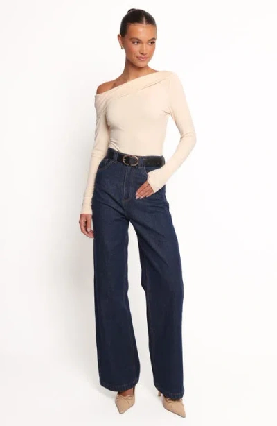 Petal And Pup Petal & Pup Liah One-shoulder Top In Neutral