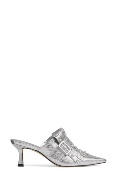 Lk Bennett Studded Mule In Animal Print