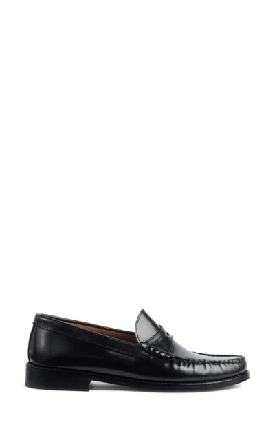 Lk Bennett Solo Penny Loafer In Black