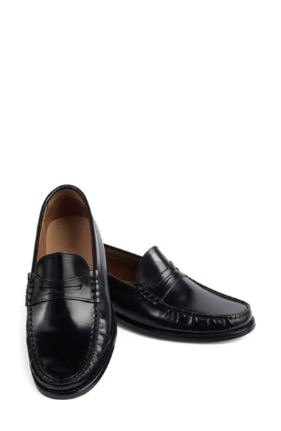 Lk Bennett Solo Penny Loafer In Black