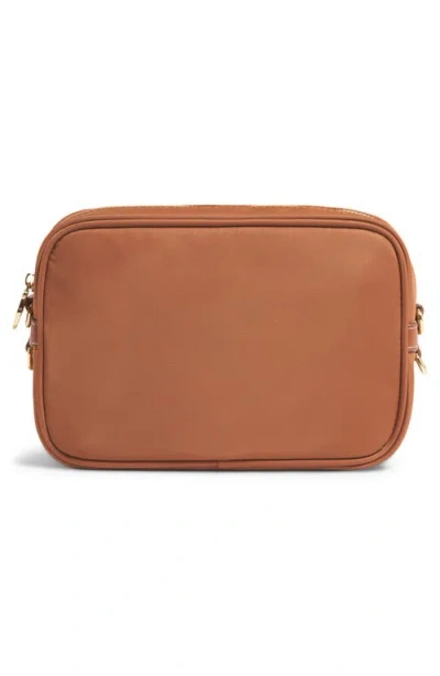 Stoney Clover Lane Compact Nylon Camera Crossbody Bag In Brown