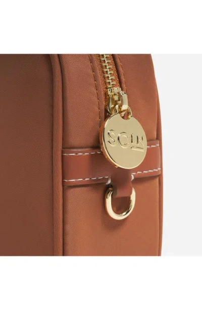 Stoney Clover Lane Compact Nylon Camera Crossbody Bag In Brown