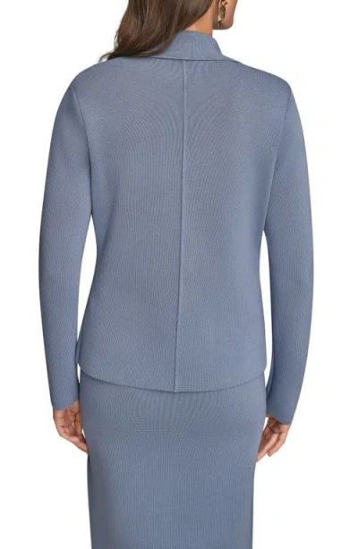 Donna Karan Women's Long Sleeve Sweater Blazer In Gray