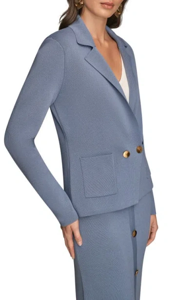 Donna Karan Women's Long Sleeve Sweater Blazer In Gray