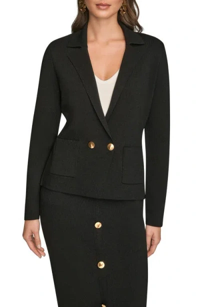 Donna Karan Women's Long Sleeve Sweater Blazer In Black