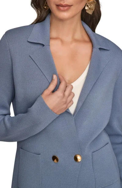 Donna Karan Women's Long Sleeve Sweater Blazer In Gray