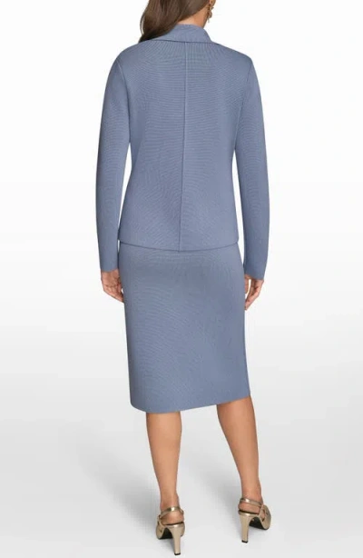 Donna Karan Women's Long Sleeve Sweater Blazer In Gray