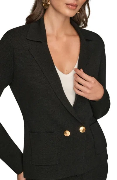 Donna Karan Women's Long Sleeve Sweater Blazer In Black