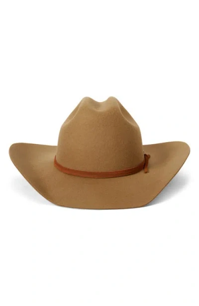Brixton Laredo Wool Felt Cowboy Hat In Brown