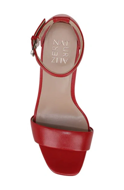 Naturalizer Joy Ankle Strap Sandal In Red
