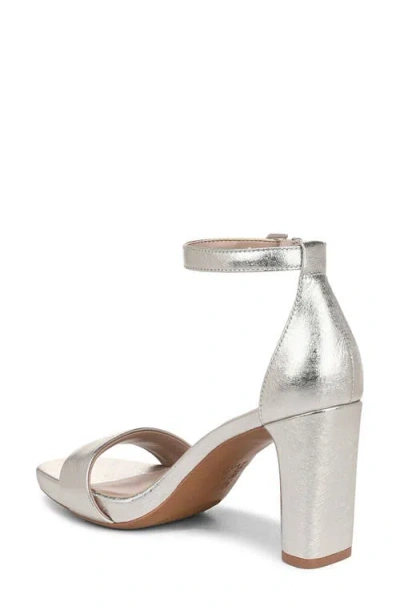Naturalizer Joy Ankle Strap Sandal In Silver