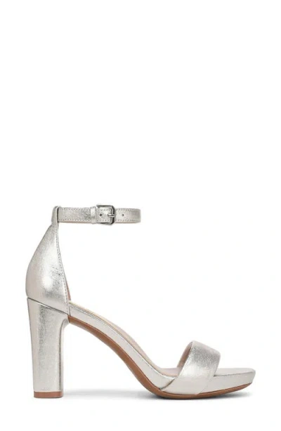 Naturalizer Joy Ankle Strap Sandal In Silver