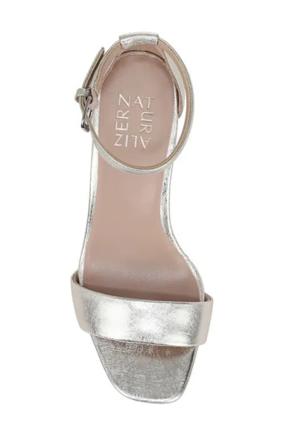 Naturalizer Joy Ankle Strap Sandal In Silver