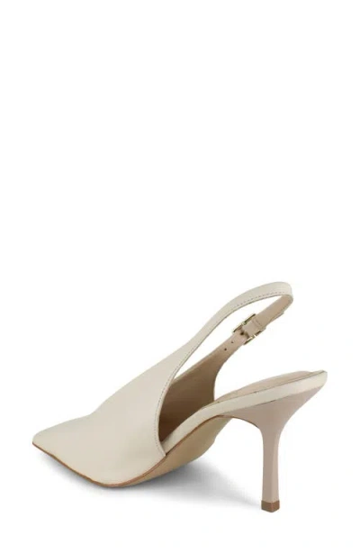 Kenneth Cole Aerial Leather Slingback Heel In Neutral