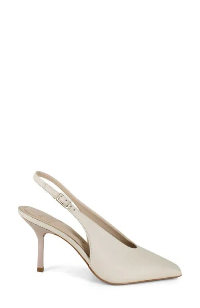 Kenneth Cole Aerial Leather Slingback Heel In Neutral