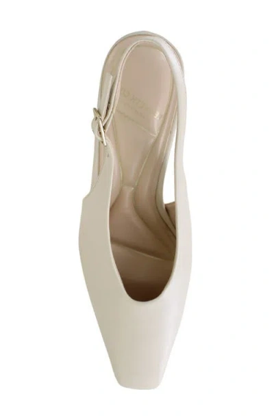 Kenneth Cole Aerial Leather Slingback Heel In Neutral