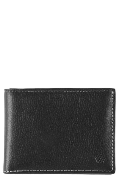 Johnston & Murphy Kingston Leather Bifold Wallet In Gray