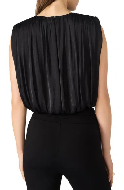 Steve Madden Luxe Cherra Sleeveless Crop Top In Black