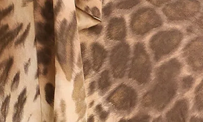 Dress The Population Ceci Strapless A-line Mini Dress In Brown