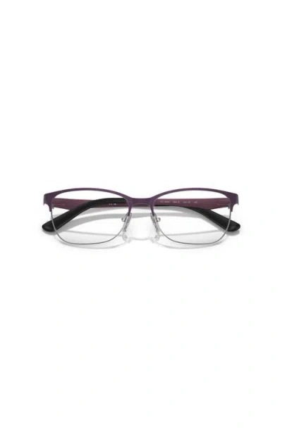 Vogue Eyewear 52mm Square Optical Glasses In Purple
