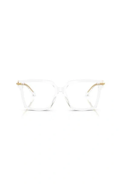 Dolce & Gabbana Dolce&gabbana 56mm Square Optical Glasses In White