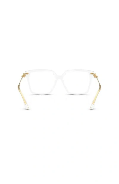 Dolce & Gabbana Dolce&gabbana 56mm Square Optical Glasses In White