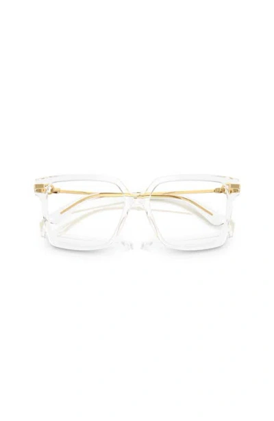 Dolce & Gabbana Dolce&gabbana 56mm Square Optical Glasses In White