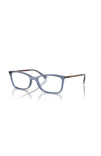 Vogue Eyewear 54mm Rectangle Optical Glasses In Blue
