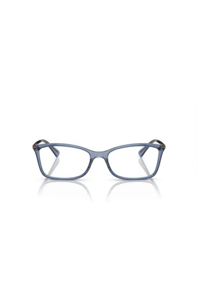 Vogue Eyewear 54mm Rectangle Optical Glasses In Blue