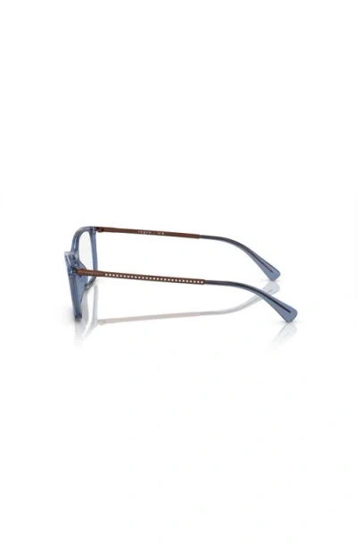 Vogue Eyewear 54mm Rectangle Optical Glasses In Blue