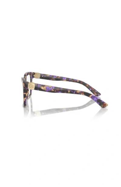 Dolce & Gabbana Dolce&gabbana 51mm Square Optical Glasses In Purple